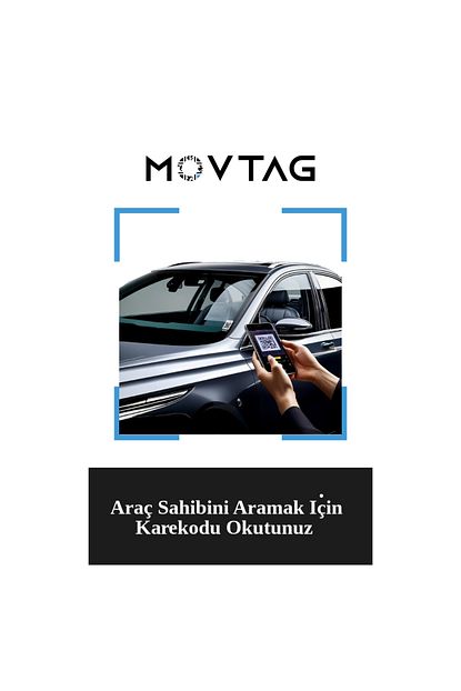 Araç Cam Etiketi Karekod - Numaranız Gizli Kalsın