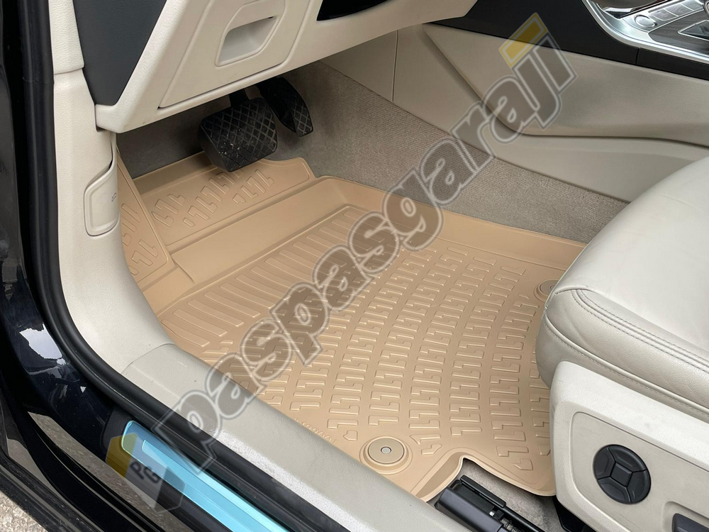 Audi A6 C8 Bej Renk 3D Havuzlu Paspas, 2018- Sonrası