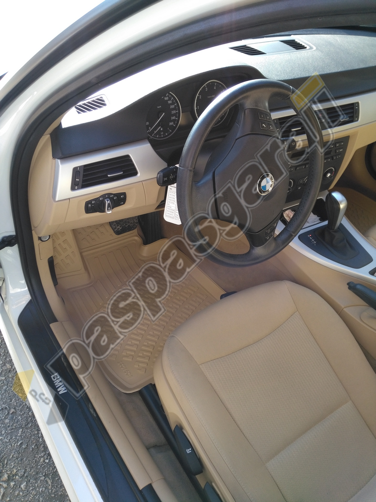 Bmw 3 Serisi E90 3D Havuzlu Bej Renk Paspas, 2005-2013 Arası