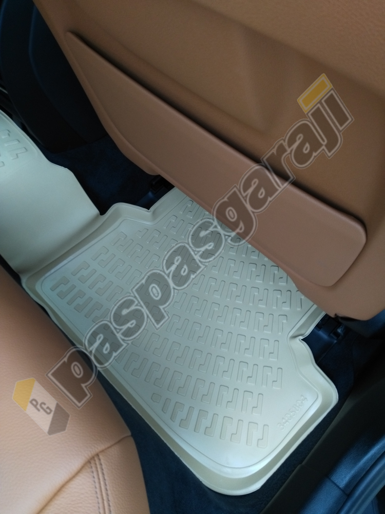 Bmw 5 Serisi G30 3D Bej Renk Havuzlu Paspas, 2018- Sonrası