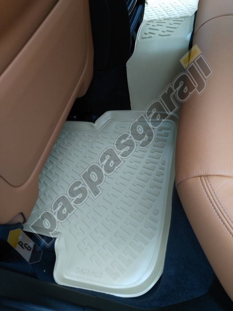 Bmw 5 Serisi G30 3D Bej Renk Havuzlu Paspas, 2018- Sonrası