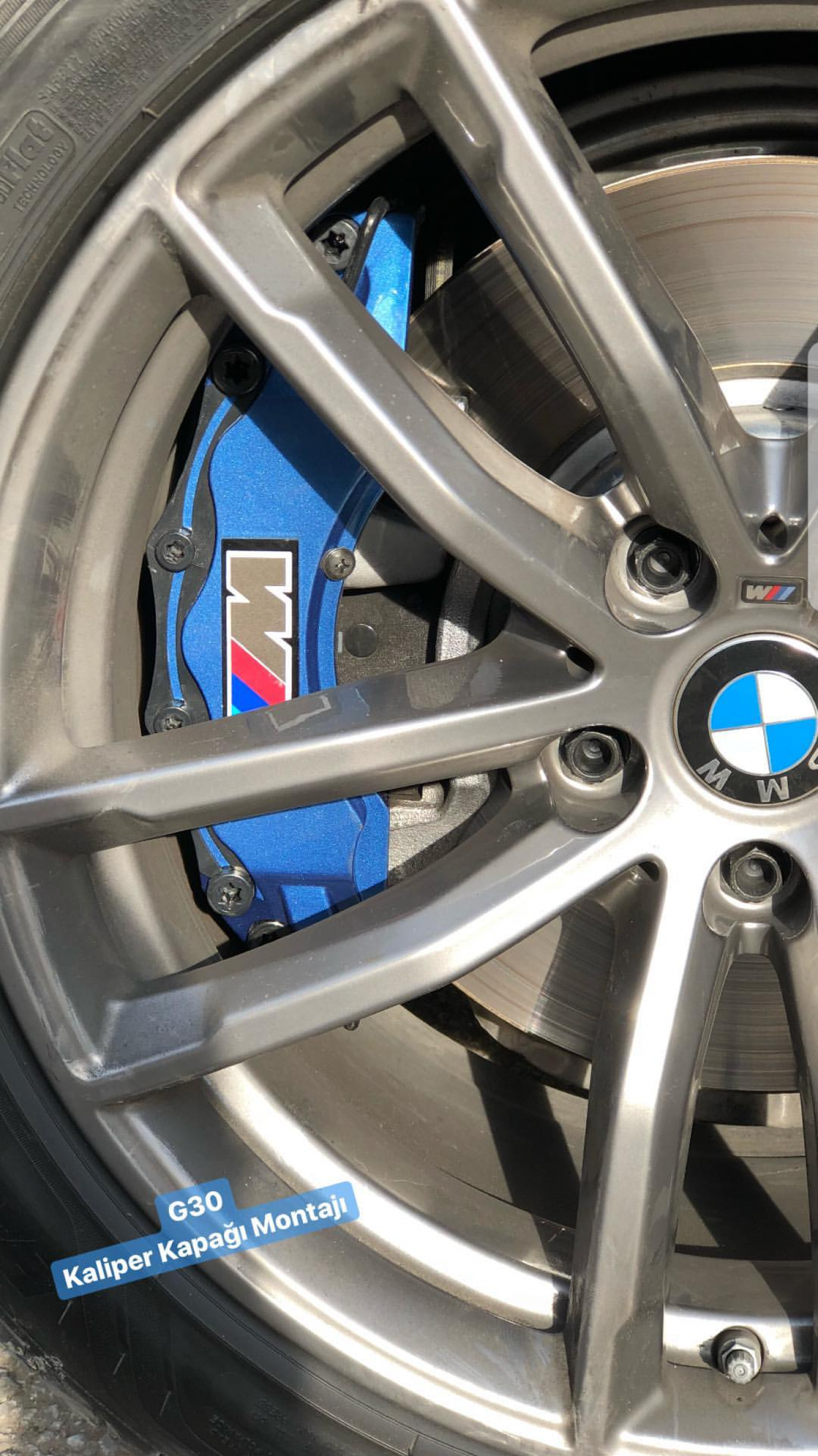 Bmw  ///M  Kaliper Kapağı 4 adet  Mavi
