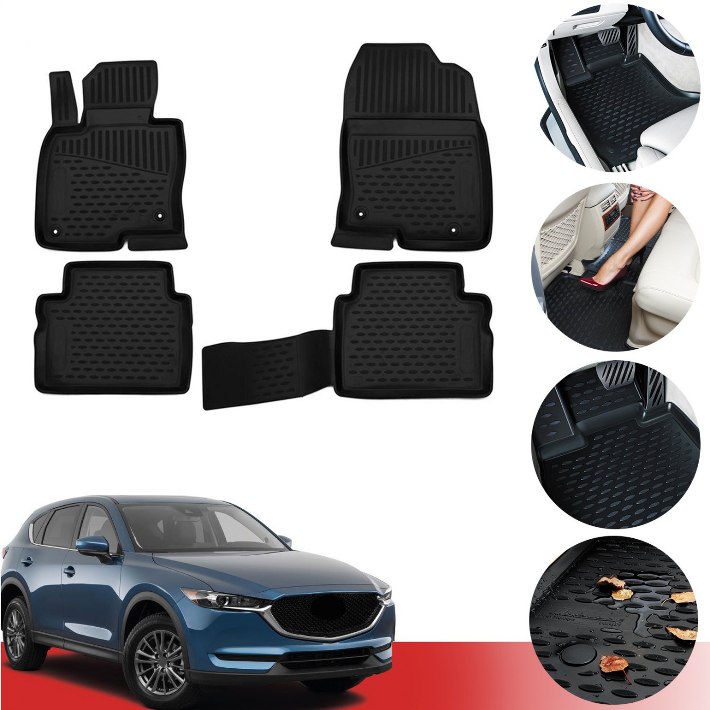 Kaiser Mazda CX-5 2017 Sonrası 3D Havuzlu Paspas
