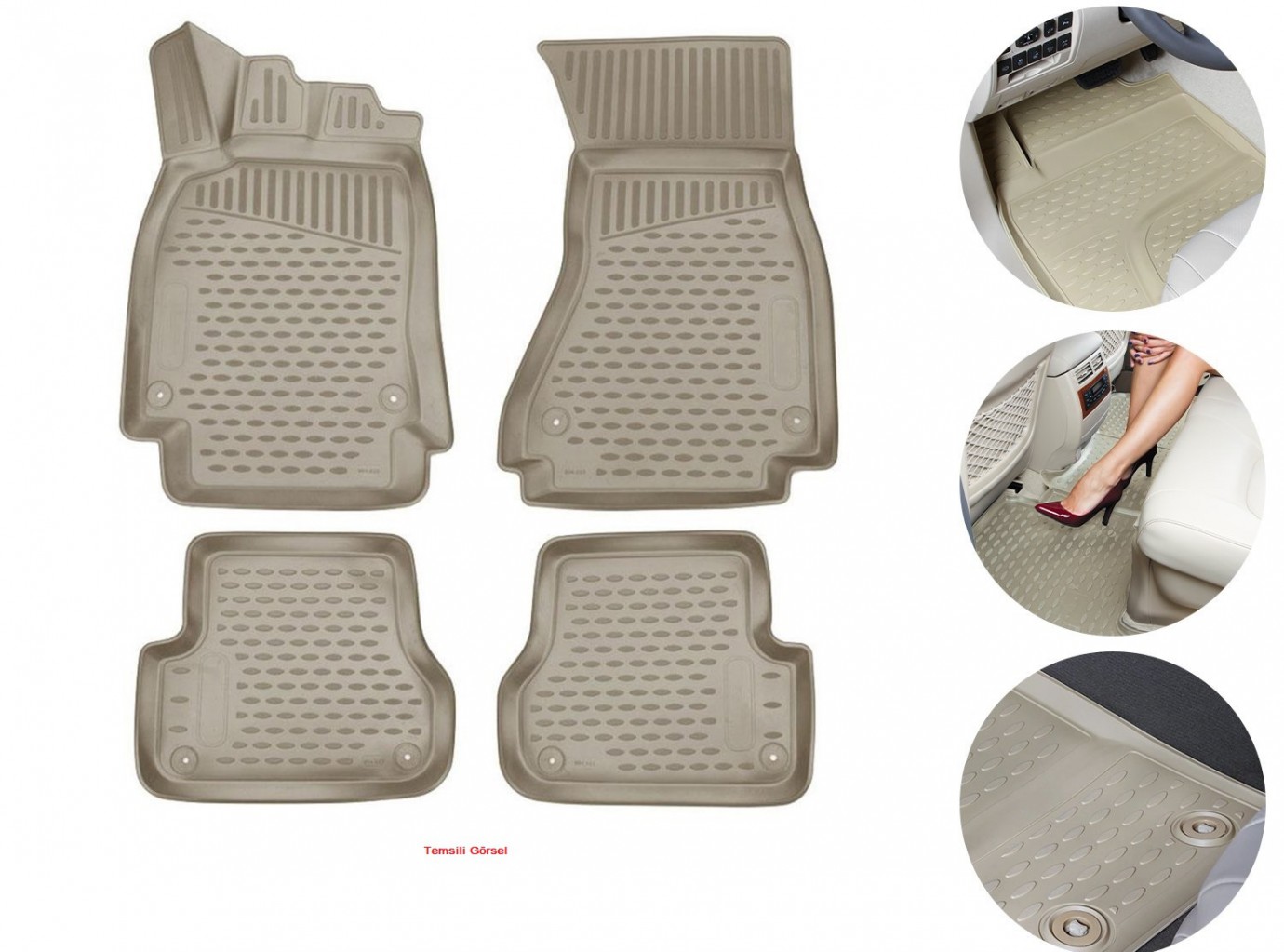 Kaiser Volkswagen Jetta 2005 2010 Arası 3D Havuzlu Paspas