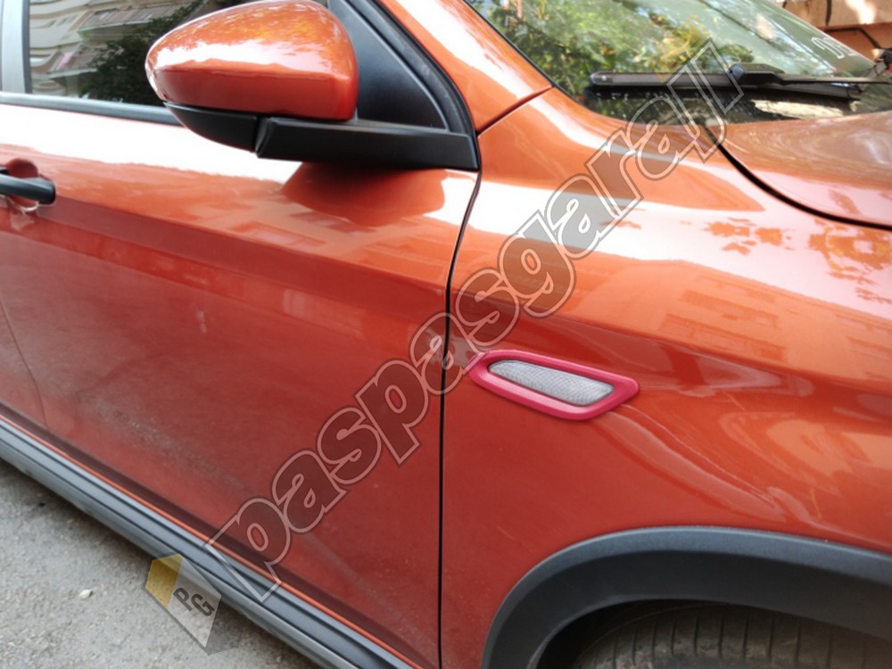 FIAT Egea 2015 ve Üzeri Sinyal Çerçevesi / Abs Plastik Kırmızı FIAT Egea 2015 ve Üzeri Sinyal Çerçevesi / Abs Plastik Kırmızı