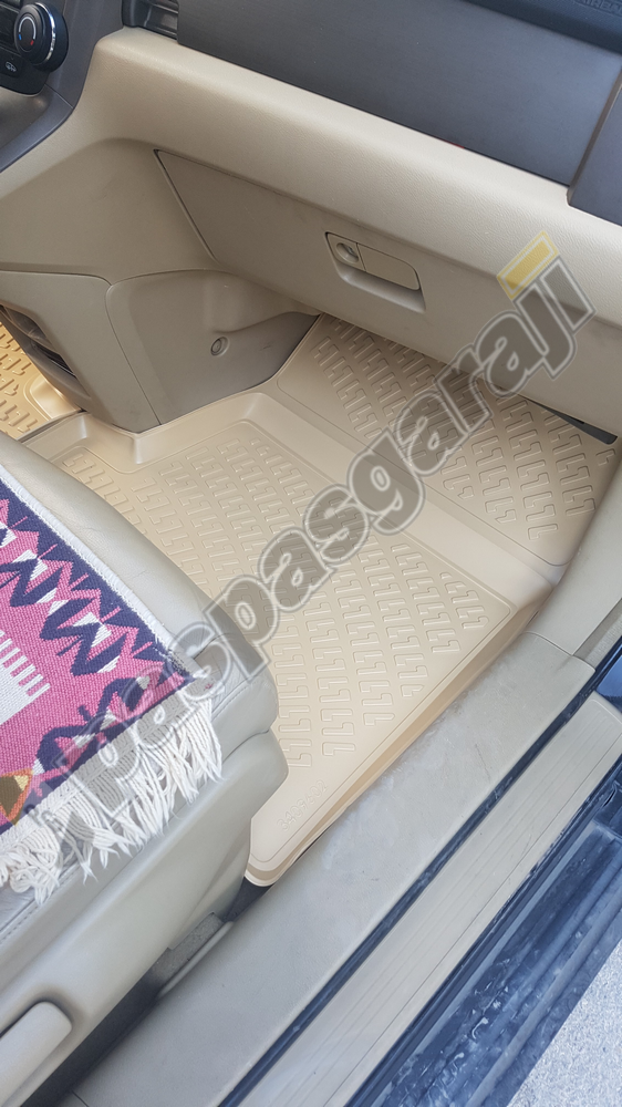 Honda CR-V 3D Bej 3D Havuzlu Paspas, 2006-2012 Arası