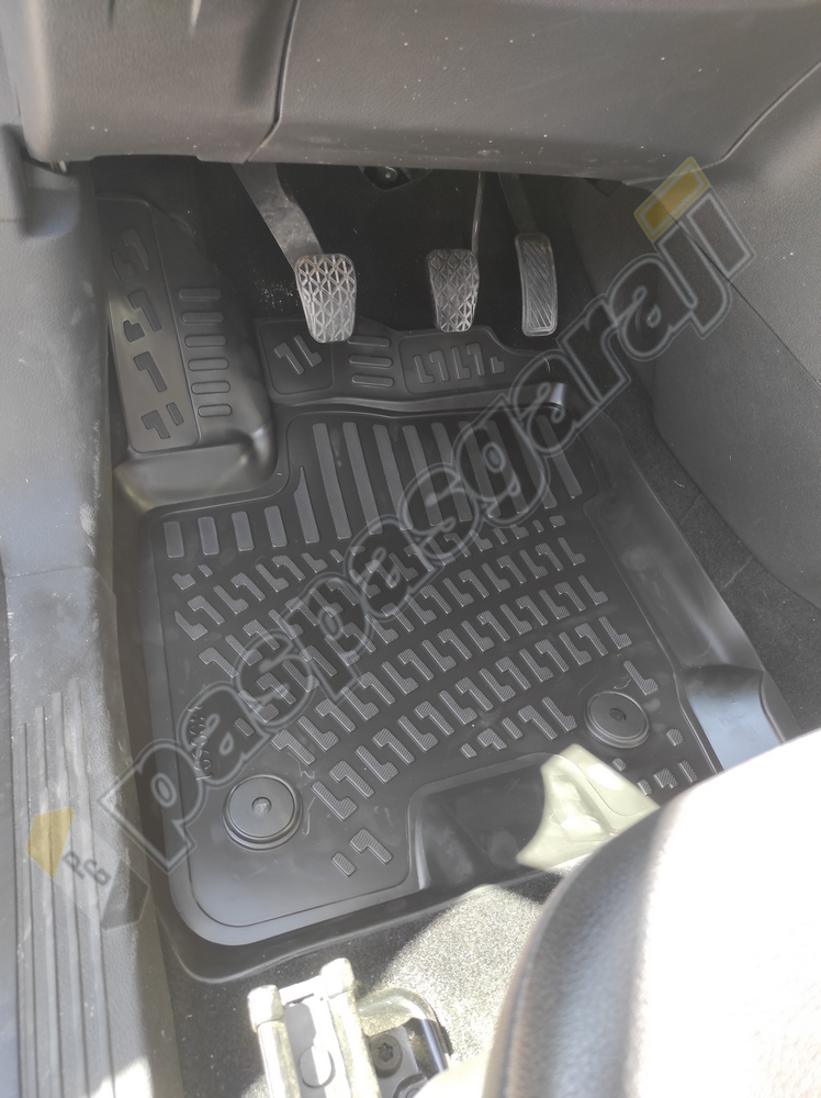 Kaiser Ford Courier 3D Havuzlu Paspas Siyah Renk, 2014-2023