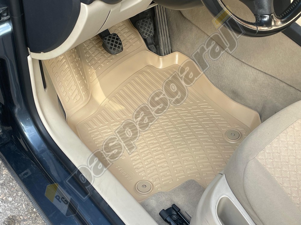 Kaiser Skoda Octavia A5 BEJ Havuzlu 3D Paspas, 2004-2013