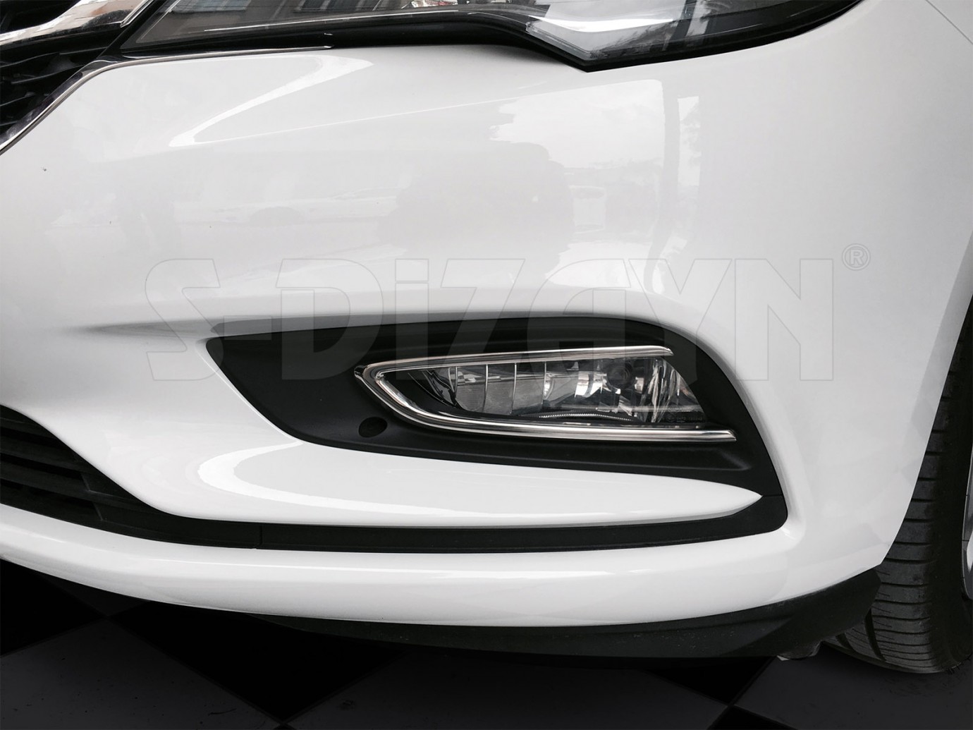 S-Dizayn Opel Astra K HB Krom Sis Farı Çerçevesi 2 Prç 2015-2022