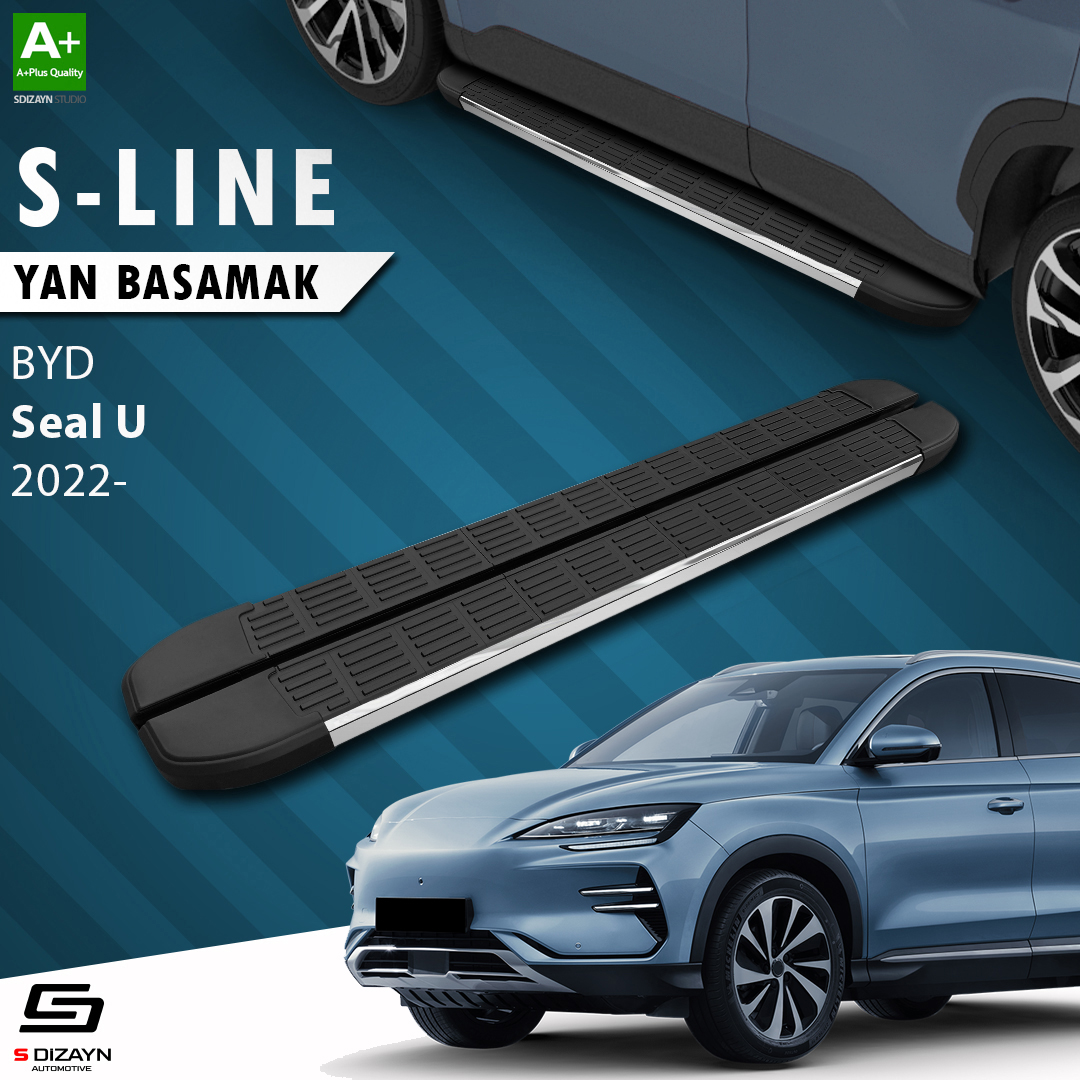 S-Dizayn BYD Seal U S-Line Krom Yan Basamak 193 Cm 2022 Üzeri A+ Kalite
