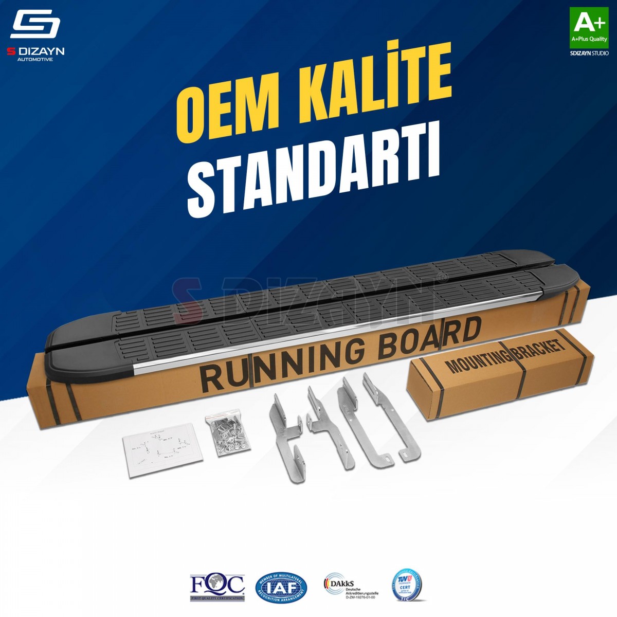 S-Dizayn Chery Omoda5 S-Line Krom Yan Basamak 183 Cm 2022 Üzeri A+ Kalite