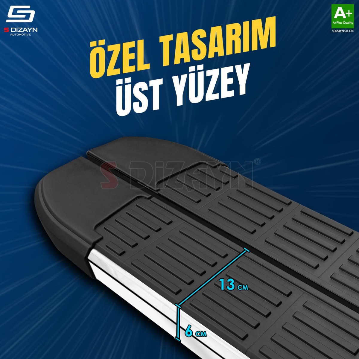 S-Dizayn Chery Tiggo8 Pro S-Line Krom Yan Basamak 183 Cm 2022 Üzeri A+ Kalite