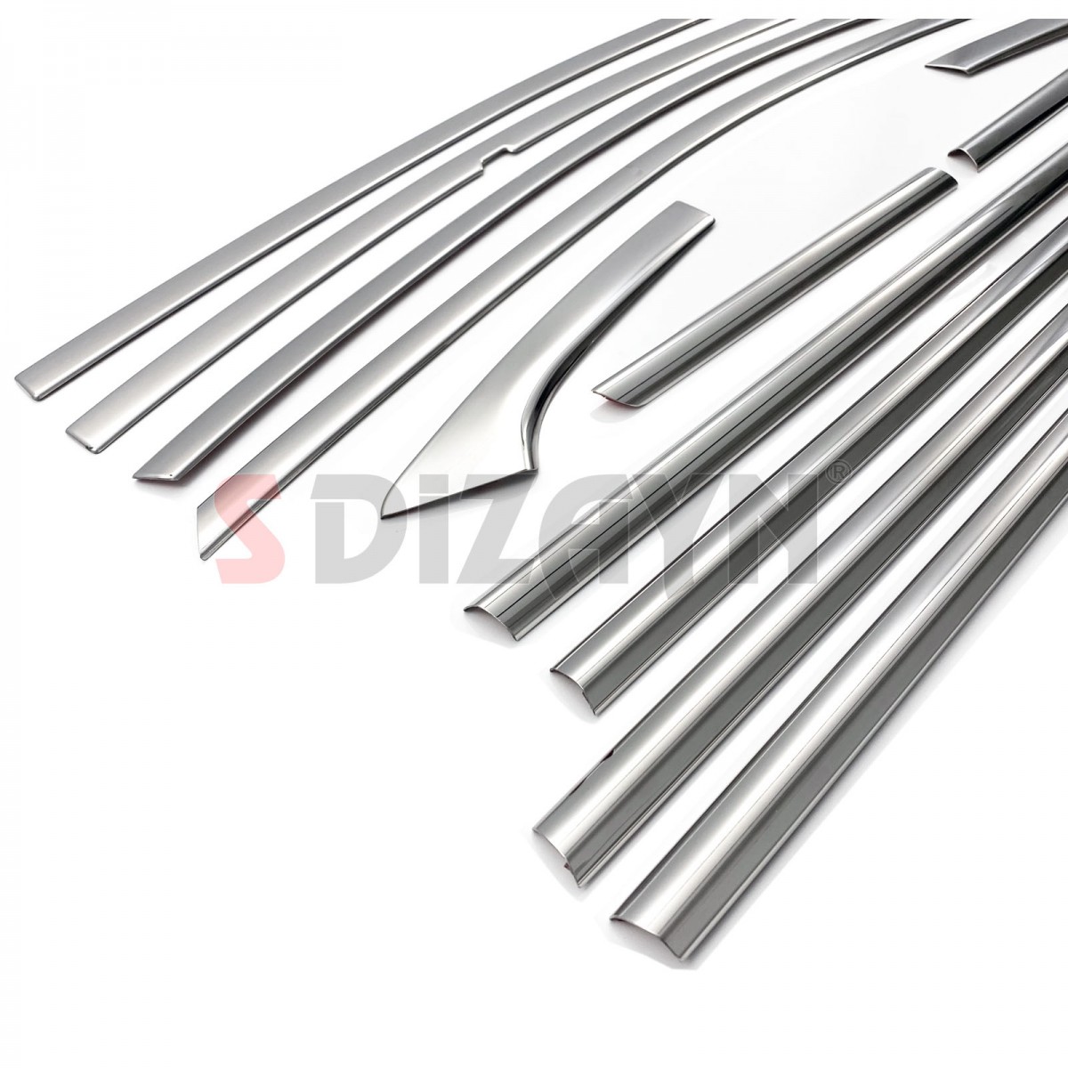 S-Dizayn Chevrolet Cruze SD Krom Cam Çerçeve Seti 12 Prç 2009-2019 A+ Kalite