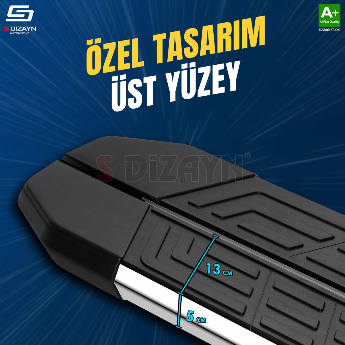 S-Dizayn Fiat Doblo 3 NewLine Krom Yan Basamak 203 Cm 2023 Üzeri A+ Kalite