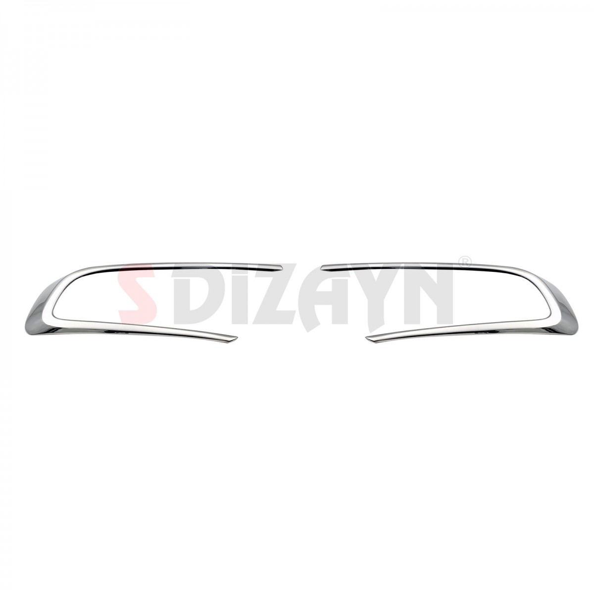 S-Dizayn Fiat Egea Krom Sis Farı Çerçevesi 2 Prç. 2015-2020