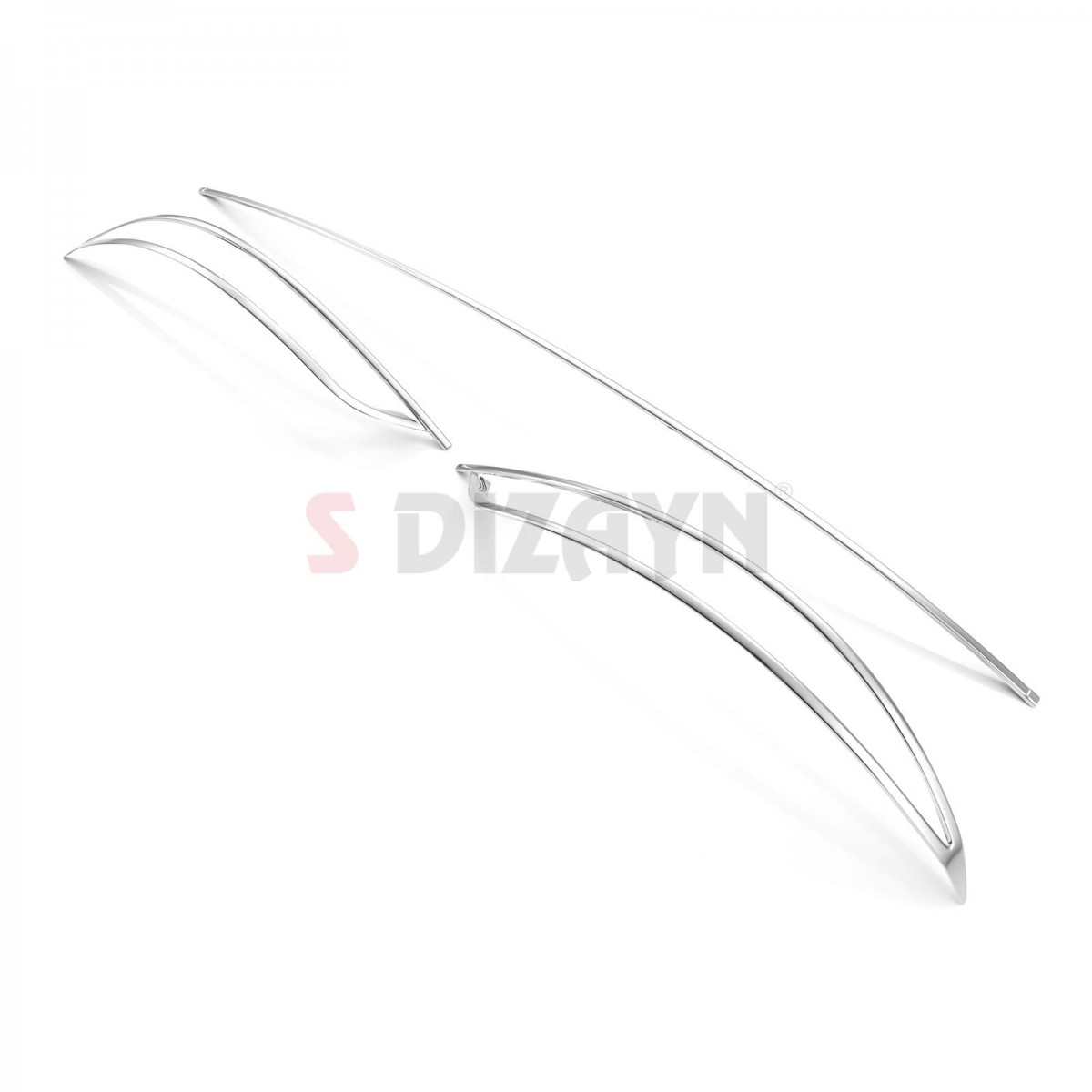 S-Dizayn Fiat Egea SD Krom Arka Tampon Difüzör Çıtası 3 Prç. 2015-2020