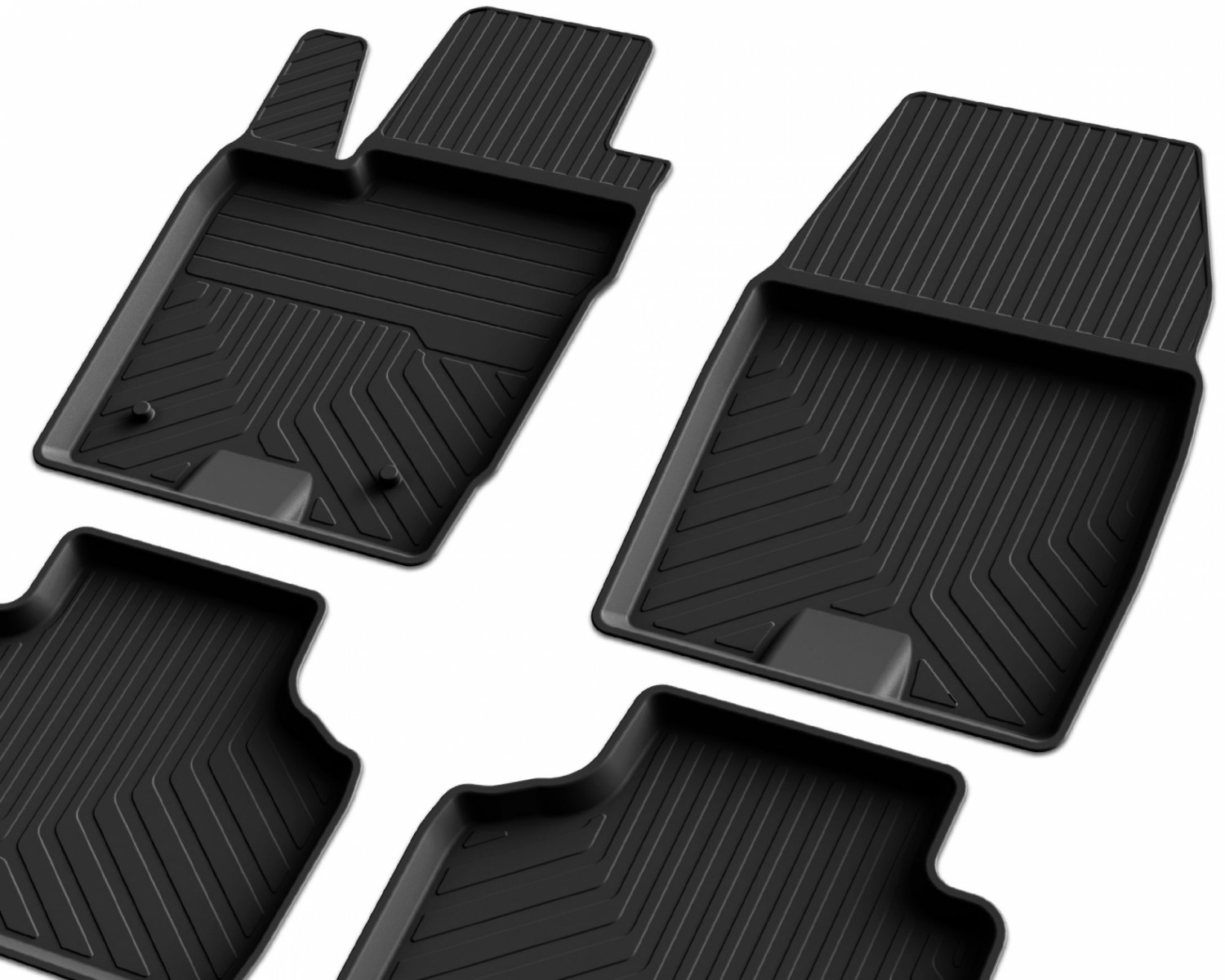 S-Dizayn Ford Courier 4D Havuzlu Paspas Siyah 2014-2023 A+Kalite
