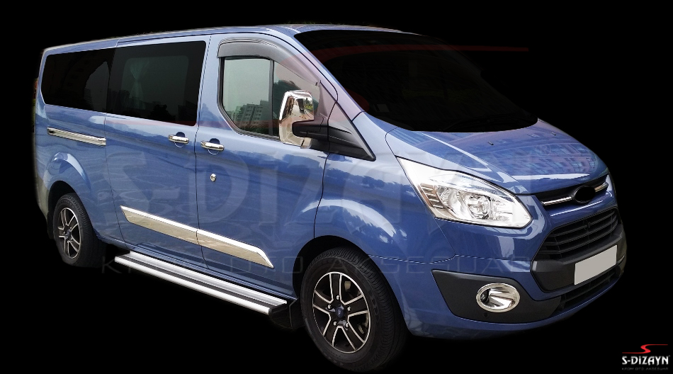 S-Dizayn Ford Tourneo Custom Abs Krom Ayna Kapağı 2 Prç 2012-2023