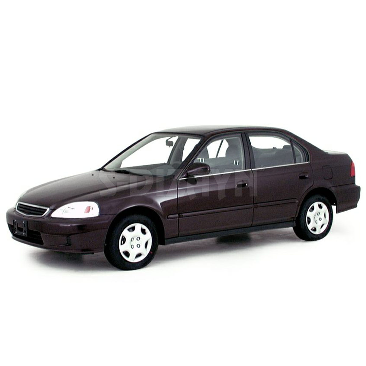 S-Dizayn Honda Civic Krom Cam Çıtası 4 Prç 1998-2002
