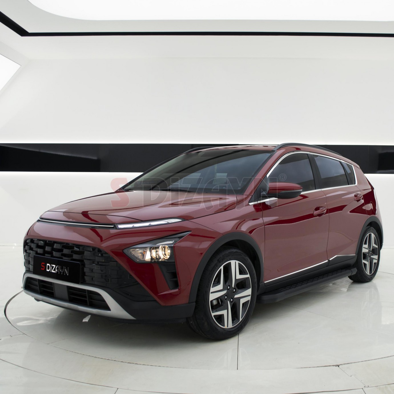 S-Dizayn Hyundai Bayon Krom Cam Çerçevesi 14 Prç. 2021-2024 A+ Kalite