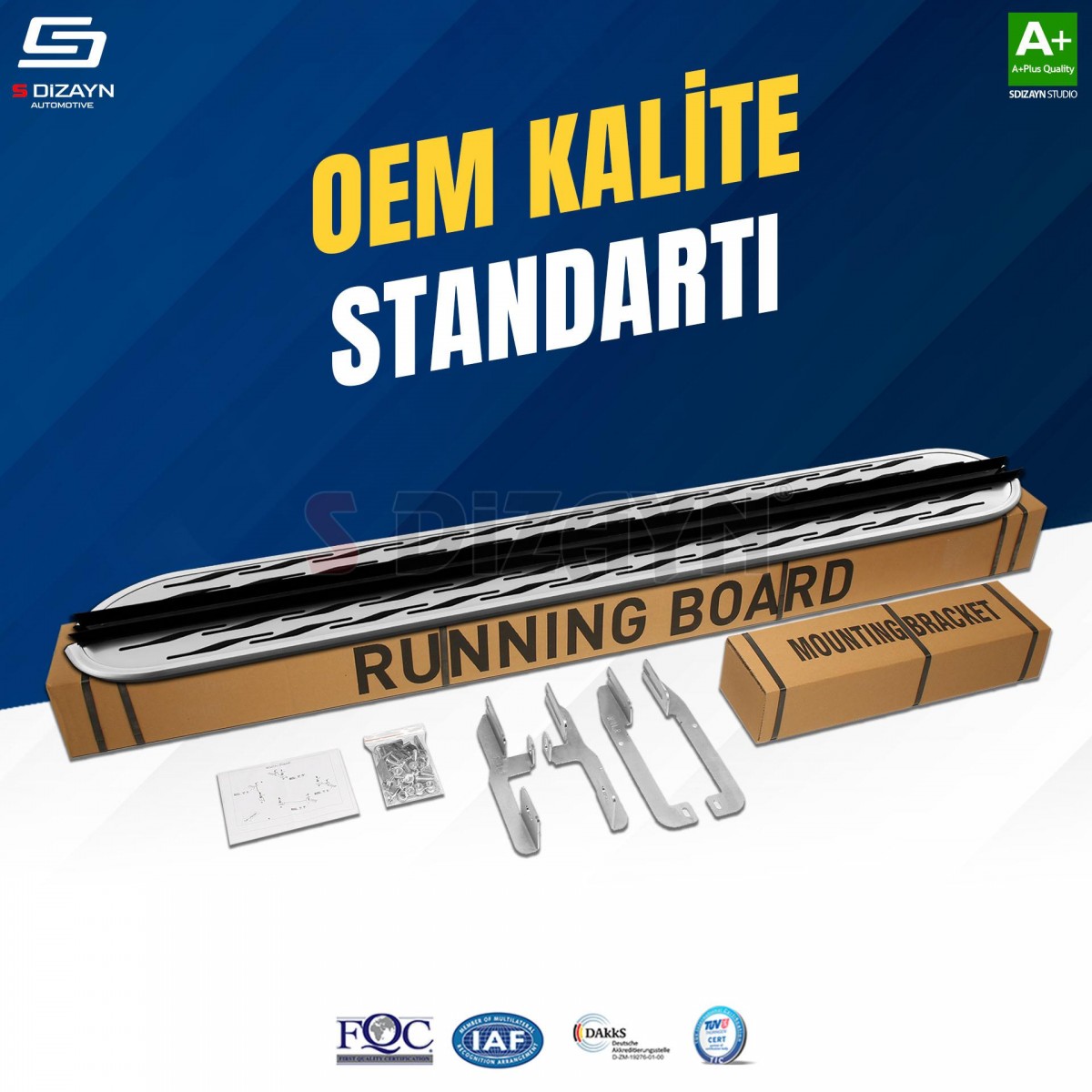 S-Dizayn Hyundai IX-35 OEM Still Pro V2 Aluminyum Yan Basamak 173 Cm 2010-2015 A+ Kalite