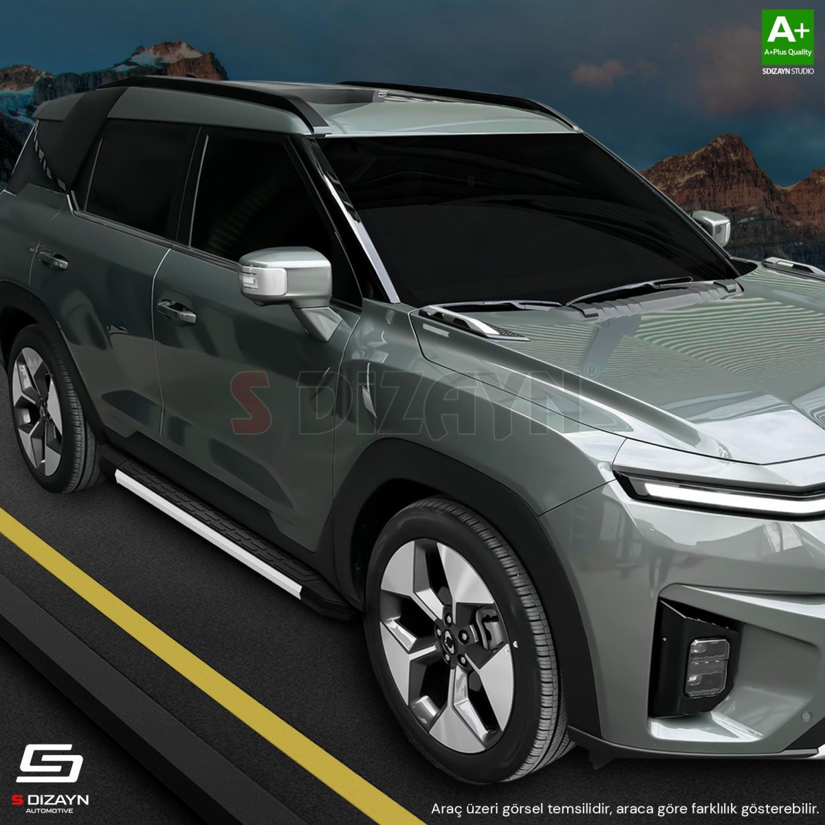 S-Dizayn Renault Austral NewLine Aluminyum Yan Basamak 183 Cm 2023 Üzeri A+ Kalite