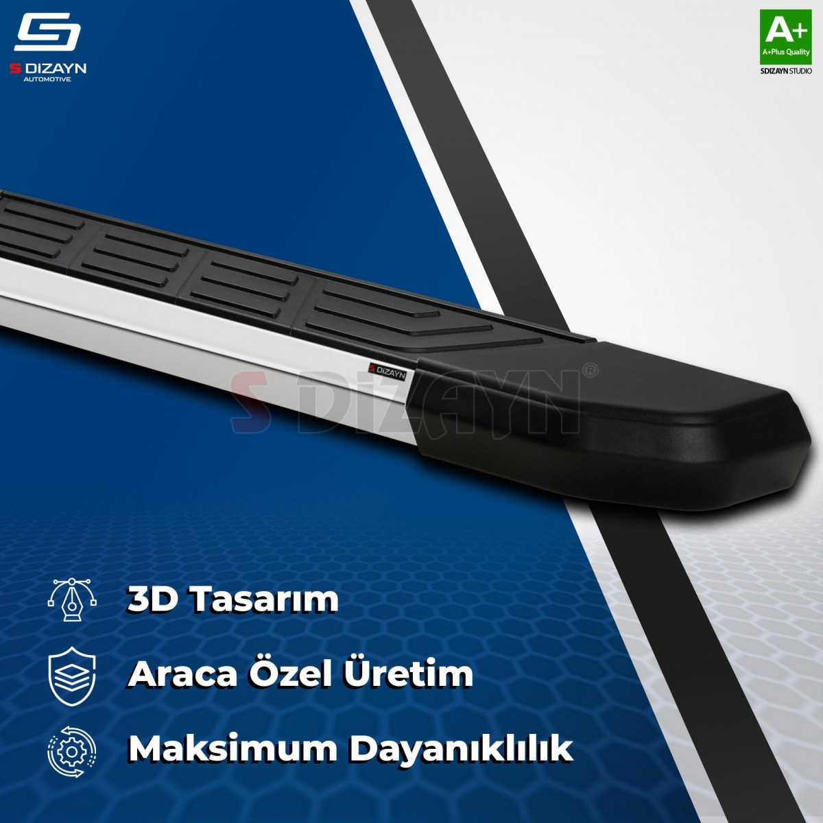 S-Dizayn Skoda Kodiaq NewLine Krom Yan Basamak 193 Cm 2017 Üzeri A+ Kalite