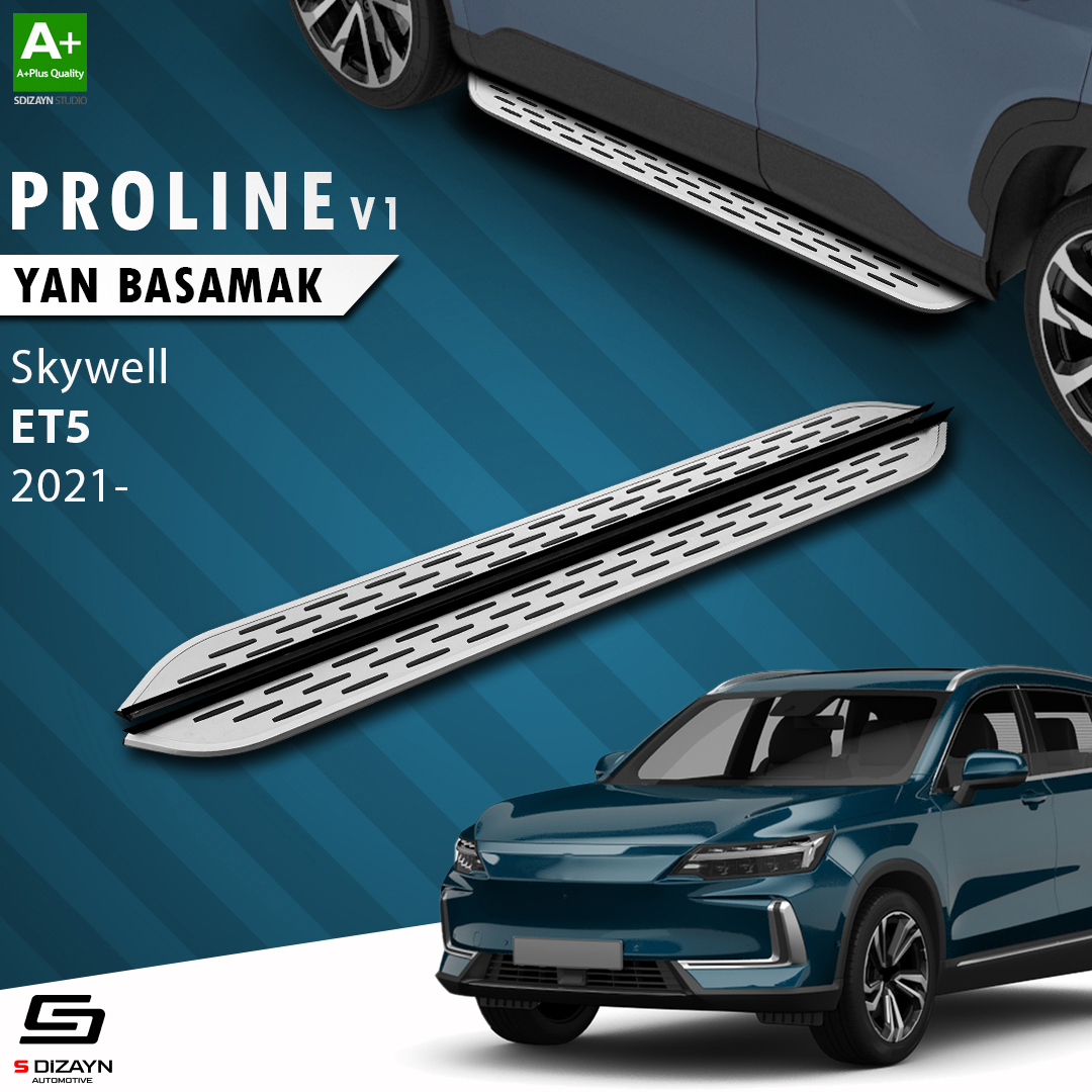 S-Dizayn Skywell ET5 OEM Still Pro V1 Aluminyum Yan Basamak 193 Cm 2021 Üzeri A+ Kalite