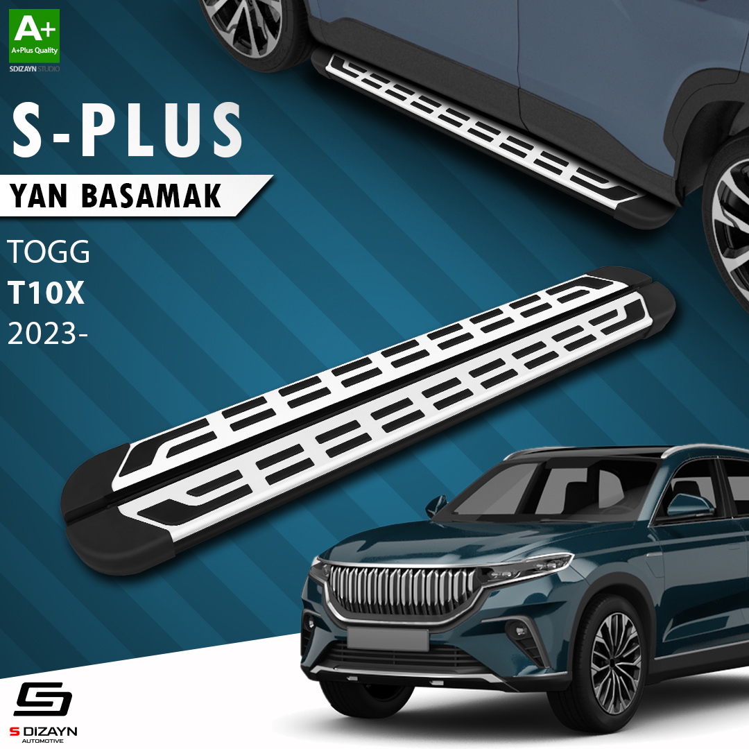 S-Dizayn TOGG T10X S-Plus Gri Yan Basamak 203 Cm 2023 Üzeri A+ Kalite