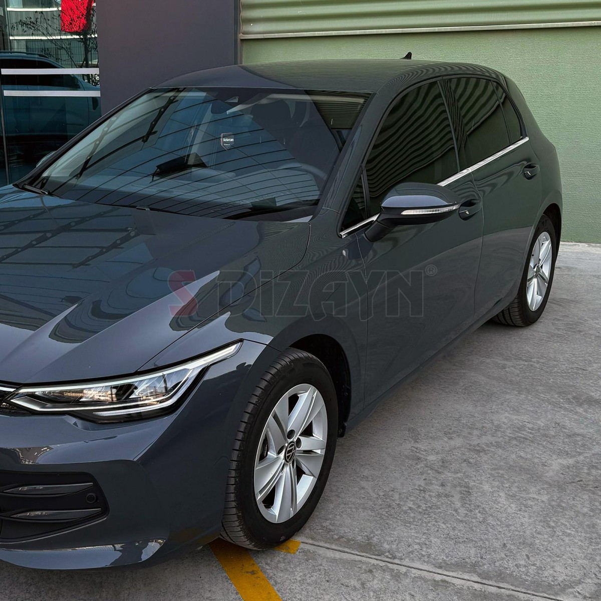 S-Dizayn VW Golf 8 HB Krom Cam Çıtası 6 Prç. 2020 Üzeri A+ Kalite
