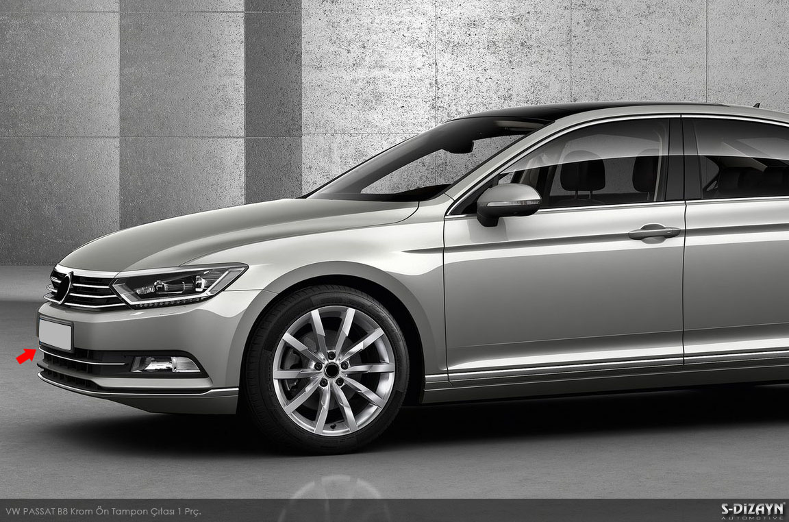 S-Dizayn VW Passat B8 Krom Aksesuar Çıta Seti A+Kalite