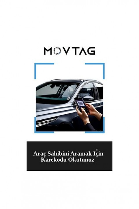 Araç Cam Etiketi Karekod - Numaranız Gizli Kalsın