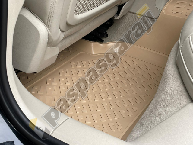 Audi A6 C8 Bej Renk 3D Havuzlu Paspas, 2018- Sonrası