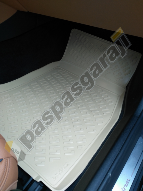 Bmw 5 Serisi G30 3D Bej Renk Havuzlu Paspas, 2018- Sonrası