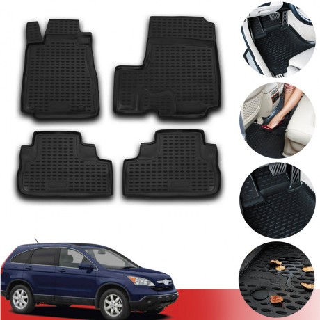 Kaiser Honda CRV 2007 2012 Arası 3D Havuzlu Paspas