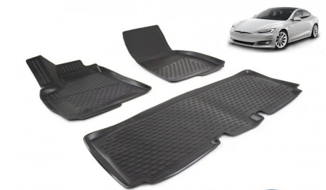 Tesla Model S 3d Havuzlu Paspas 3 Prç. 2012-Sonrası