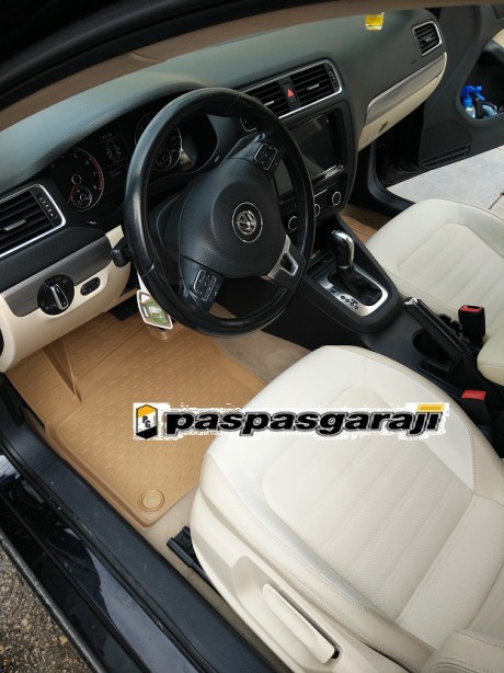 Kaiser VOLKSWAGEN Jetta Bej 3D Havuzlu Paspas 2011-2019 Arası