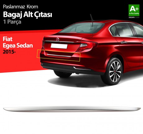 S-Dizayn Fiat Egea SD Krom Bagaj Alt Çıtası 2015-2020