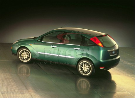 S-Dizayn Ford Focus 1 Krom Yan Kapı Çıtası 4 Prç 1998-2005