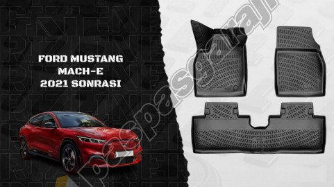 Ford Mustang Mach-E 2021- Sonrası 3D Havuzlu Paspas