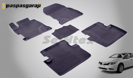 Honda Civic 4D 2012-2017 Seintex Havuzlu Paspas