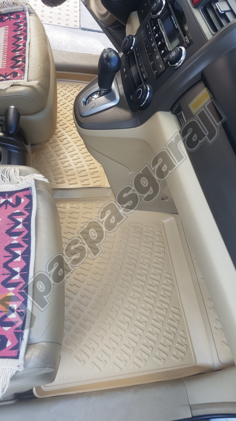 Honda CR-V 3D Bej 3D Havuzlu Paspas, 2006-2012 Arası