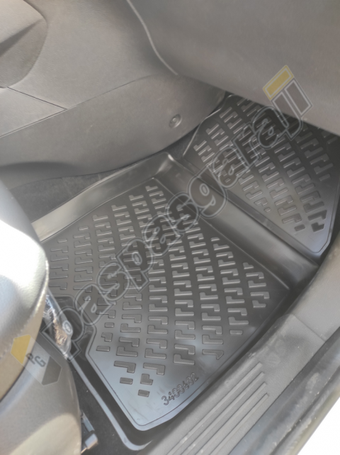 Kaiser Ford Courier 3D Havuzlu Paspas Siyah Renk, 2014-2023