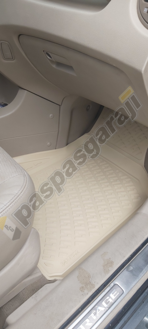 Kaiser Kia Sportage Bej 3D Havuzlu Paspas, 2005-2010