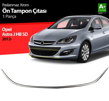 S-Dizayn Opel Astra J Krom Ön Tampon Çıtası 2012-2020