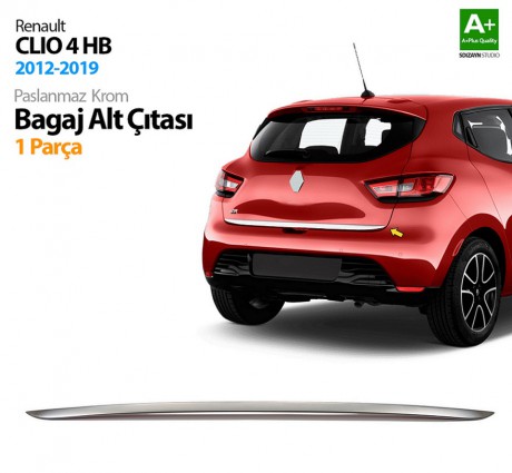 S-Dizayn Renault Clio 4 HB Krom Bagaj Alt Çıtası 2012-2019