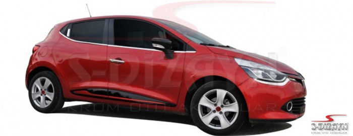 S-Dizayn Renault Clio 4 HB Krom Kapı Kolu 4 Kapı 2012-2019