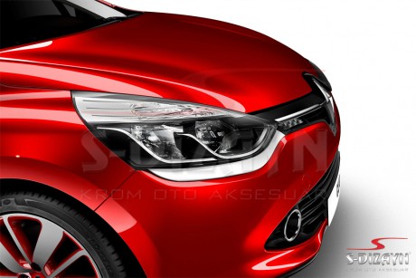 S-Dizayn Renault Clio 4 Sporttourer Krom Far Alt Çıtası 2 Prç. 2012-2016