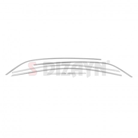 S-Dizayn Renault Megane 4 SD Krom Cam Üst Çıtası 6 Prç. 2016-2020