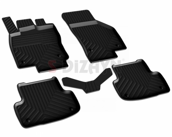 S-Dizayn Audi A3 4D Havuzlu Paspas 2012-2020 HB SD A+ Kalite